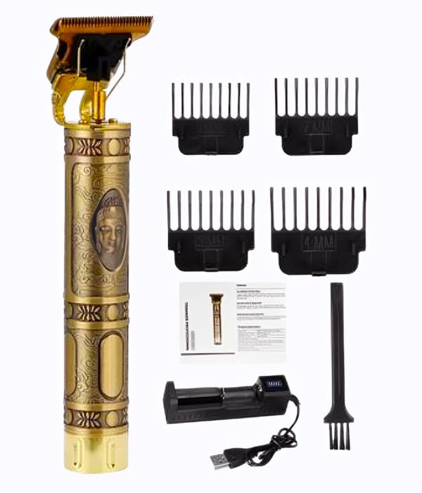 T9 Cordless Hair & Beard Trimmer – Rechargeable Shaving Machine for Men | Plastic Body Electric Clipper