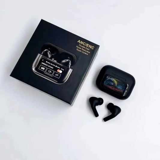 A9 Pro ANC Wireless Earbuds – Bluetooth 5.4 Smart Screen TWS