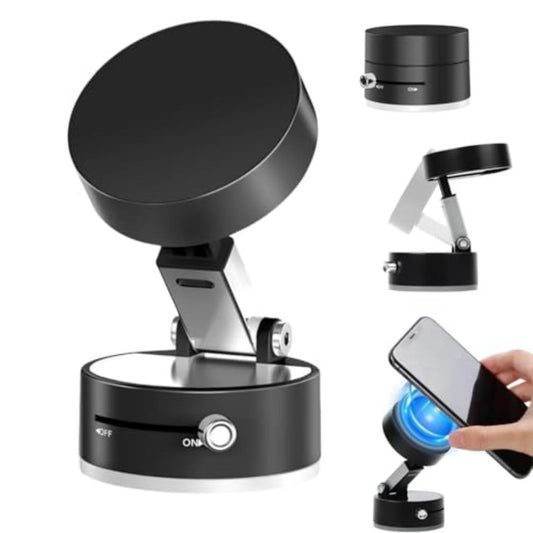 Magnetic Wireless Phone Holder – Foldable Suction Mount Stand