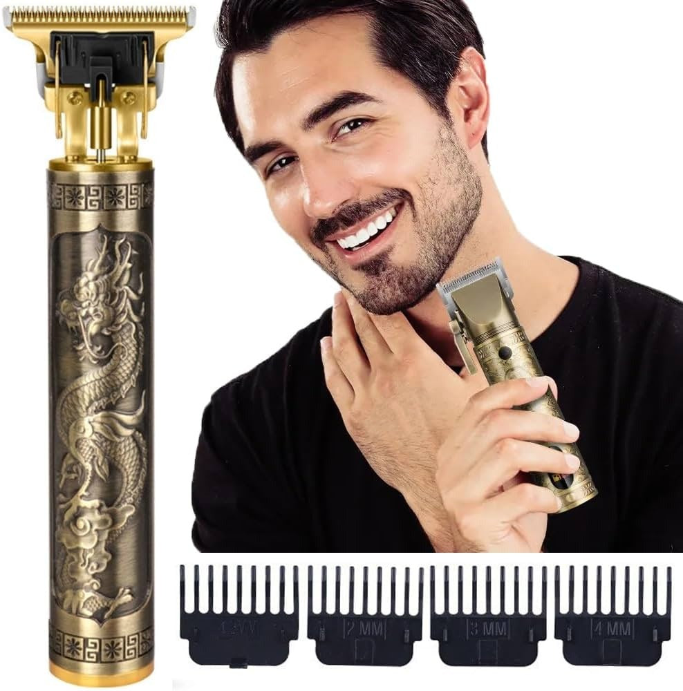 T9 Cordless Hair & Beard Trimmer – Rechargeable Shaving Machine for Men | Plastic Body Electric Clipper