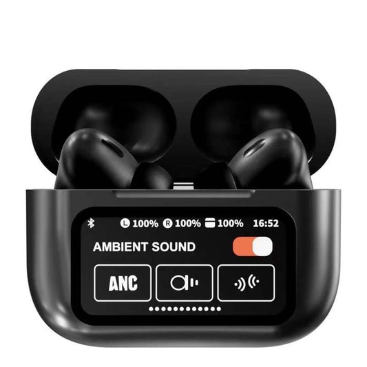 A9 Pro ANC Wireless Earbuds – Bluetooth 5.4 Smart Screen TWS