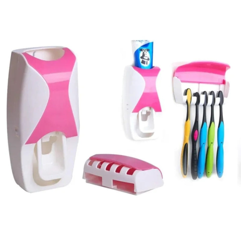 Automatic Toothpaste Dispenser – Wall Mount Bathroom Set