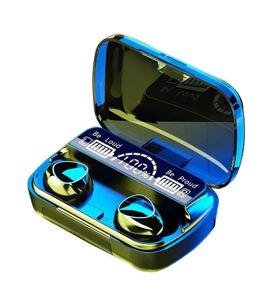 M10 Damix V5.3 Wireless Earbuds – LED Display Touch Control TWS