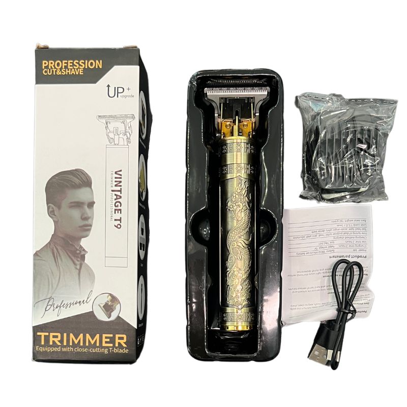 T9 Professional Metal Trimmer – Hair & Beard Precision Grooming