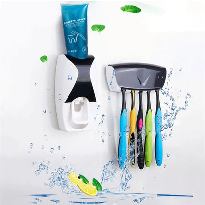 Automatic Toothpaste Dispenser – Wall Mount Bathroom Set