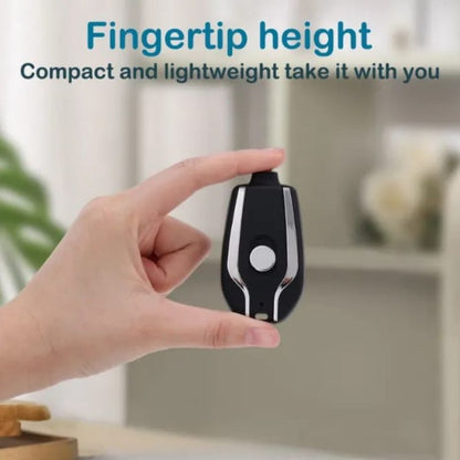 Mini Keychain Power Bank – 1500mAh Portable Emergency Charger