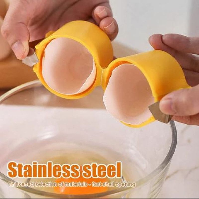 Stainless Steel Egg Opener – Easy Egg Shell Cracker Tool
