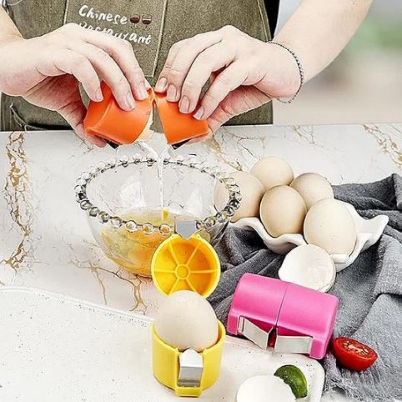 Stainless Steel Egg Opener – Easy Egg Shell Cracker Tool
