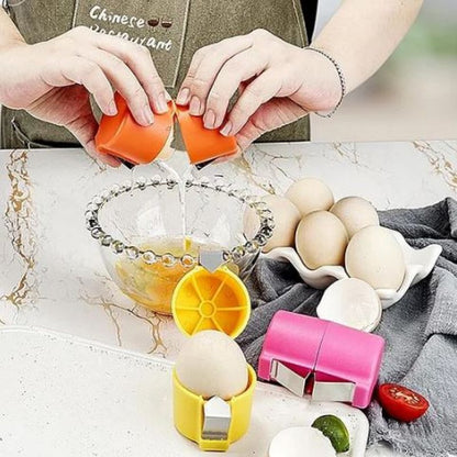 Stainless Steel Egg Opener – Easy Egg Shell Cracker Tool