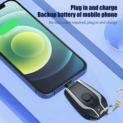 Mini Keychain Power Bank – 1500mAh Portable Emergency Charger