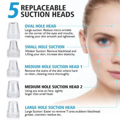 Blackhead Suction Remover – LED Display Pore Cleaner with Multi Suction Levels