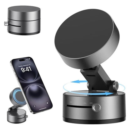 Magnetic Wireless Phone Holder – Foldable Suction Mount Stand