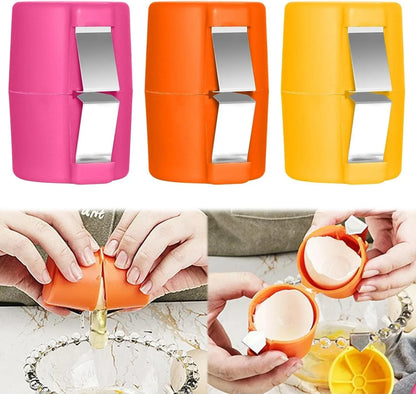 Stainless Steel Egg Opener – Easy Egg Shell Cracker Tool