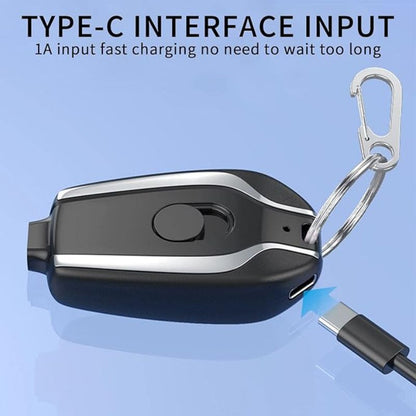 Mini Keychain Power Bank – 1500mAh Portable Emergency Charger
