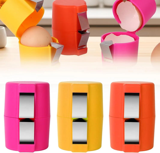 Stainless Steel Egg Opener – Easy Egg Shell Cracker Tool