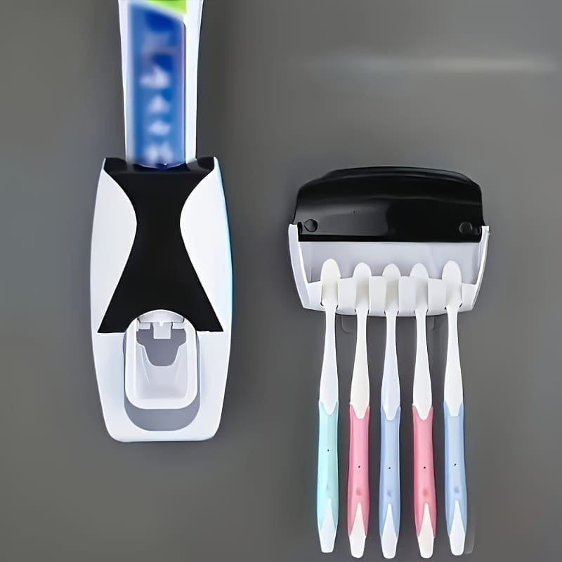 Automatic Toothpaste Dispenser – Wall Mount Bathroom Set